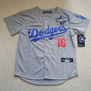 Nike LA Dodgers Will Smith #16 2025 World Series Stitched Away MLB Jersey Men S